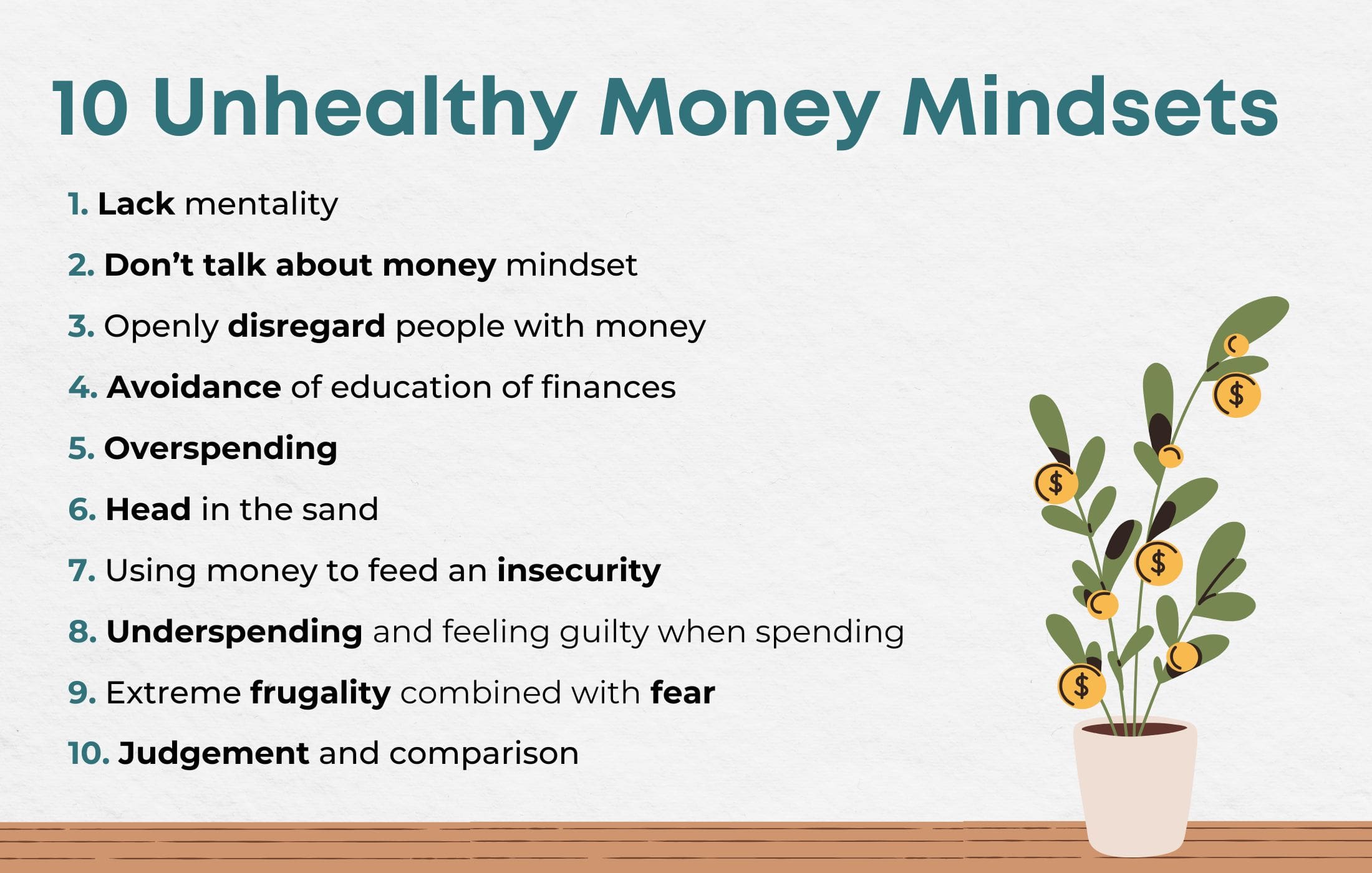10 Unhealthy Money Mindsets