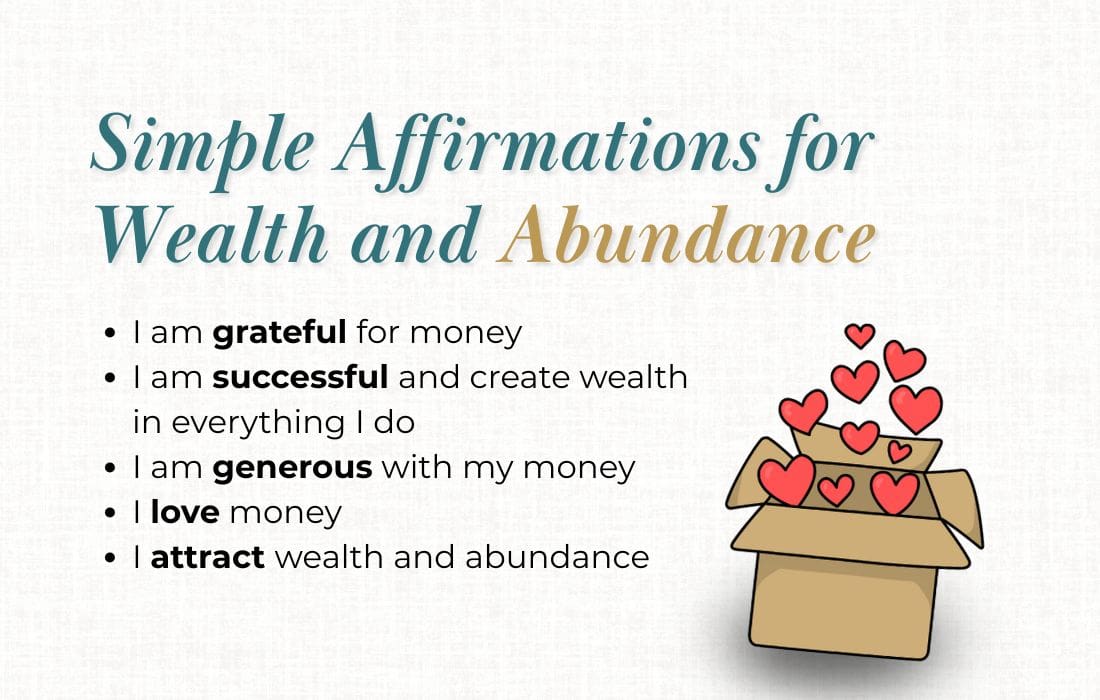 Simple Affirmations for Wealth and Abundance